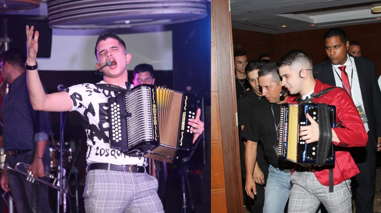 Carlitos Medina, cantante y acordeonero venezolano radicado en Barranquilla.