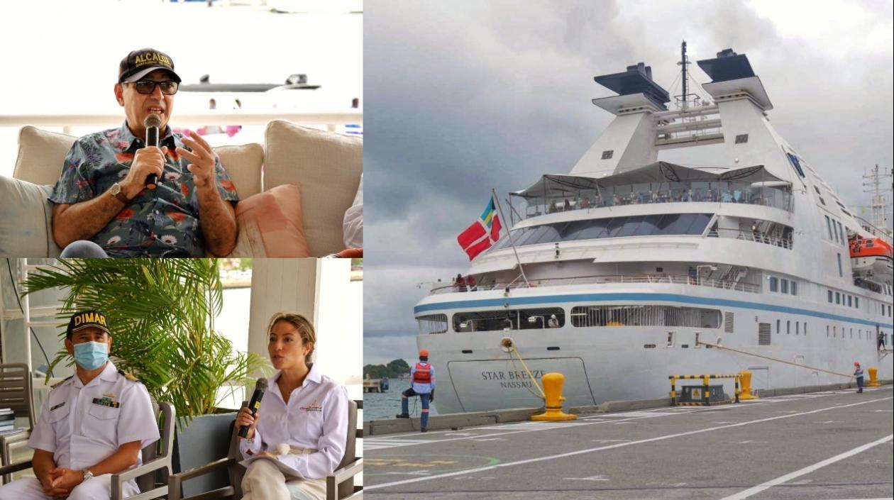 A Cartagena llegó el crucero Star Breeze, de la línea Windstar Cruises.