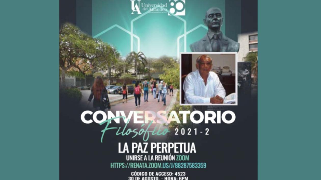 El abogado Juan Pabón Arrieta es el invitado al Conversatorio Filosófico.