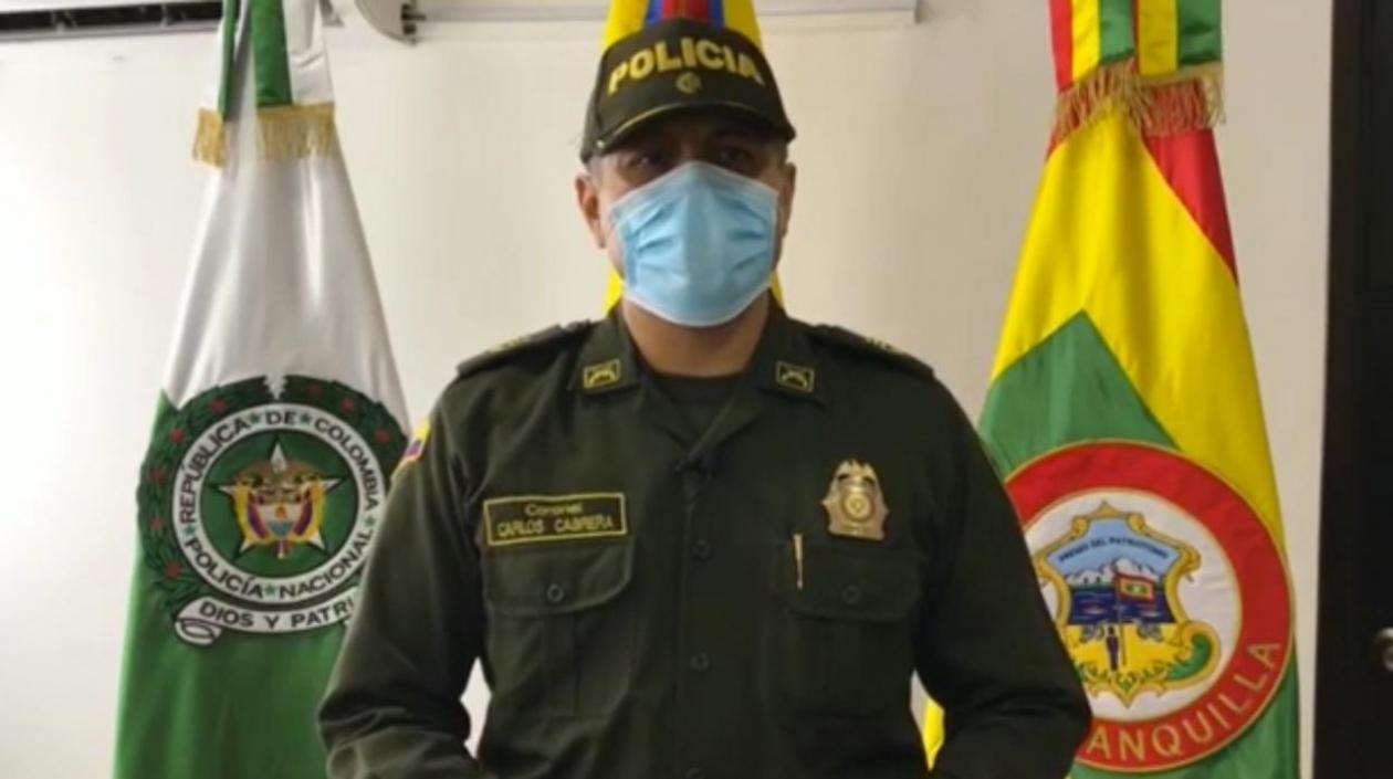 Coronel Carlos Cabrera, Subcomandante Policía Metropolitana de Barranquilla.