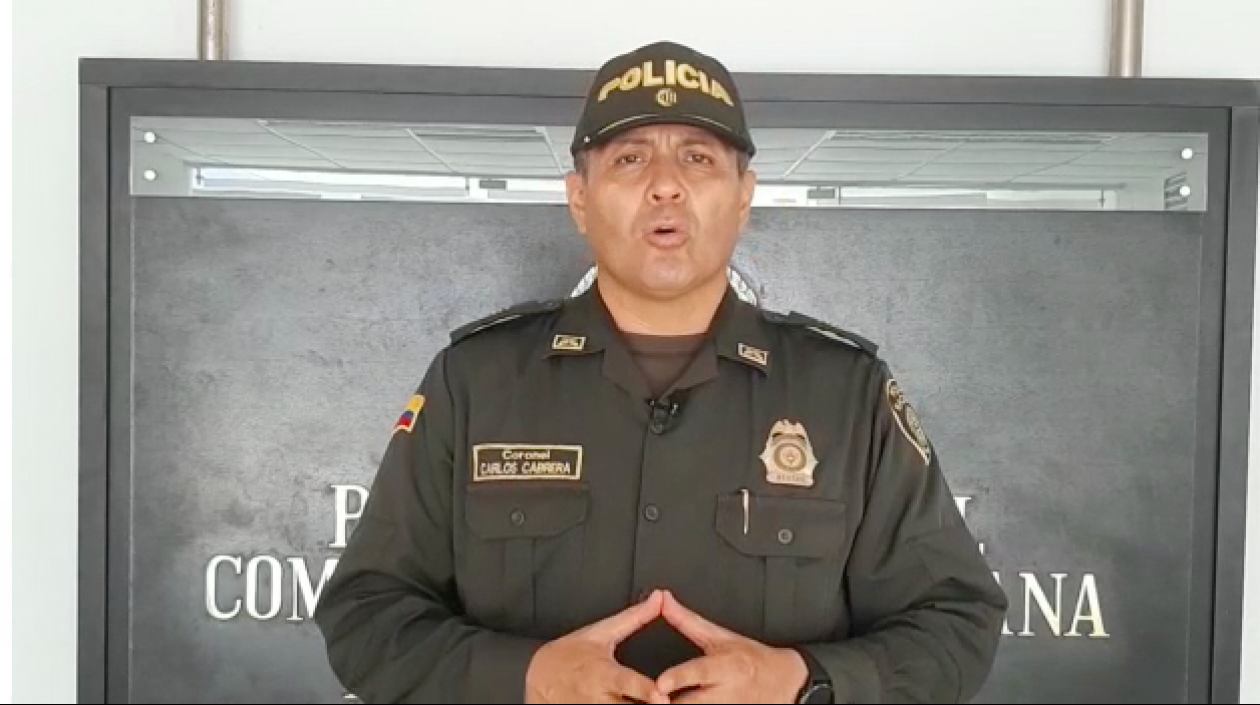 Coronel Carlos Cabrera, subcomandante de la Policía de Barranquilla.