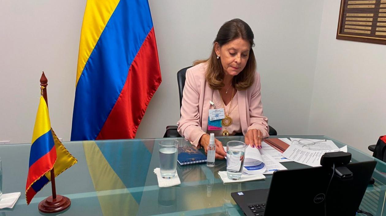 La Vicepresidenta y canciller de Colombia, Marta Lucía Ramírez.