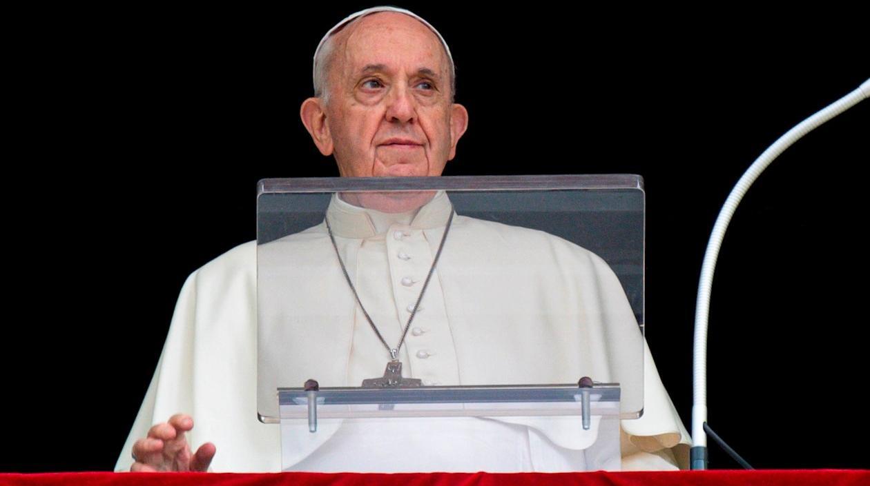Papa Francisco en el rezo del Ángelus.
