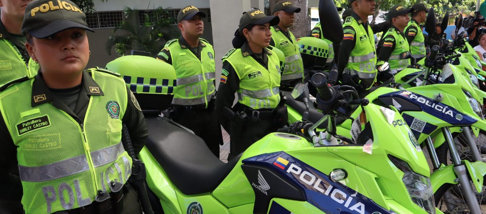 Motocicletas colocadas a disposición de la Policía Metropolitana. 