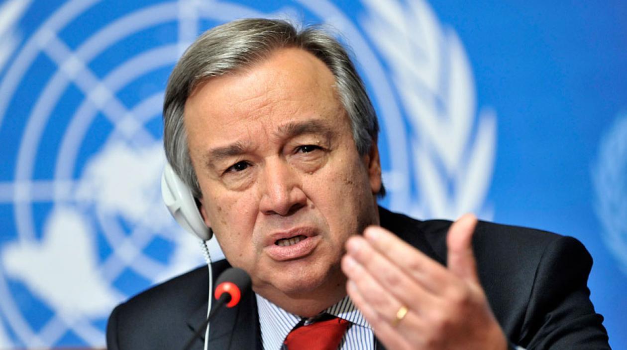  António Guterres, secretario general de la ONU.