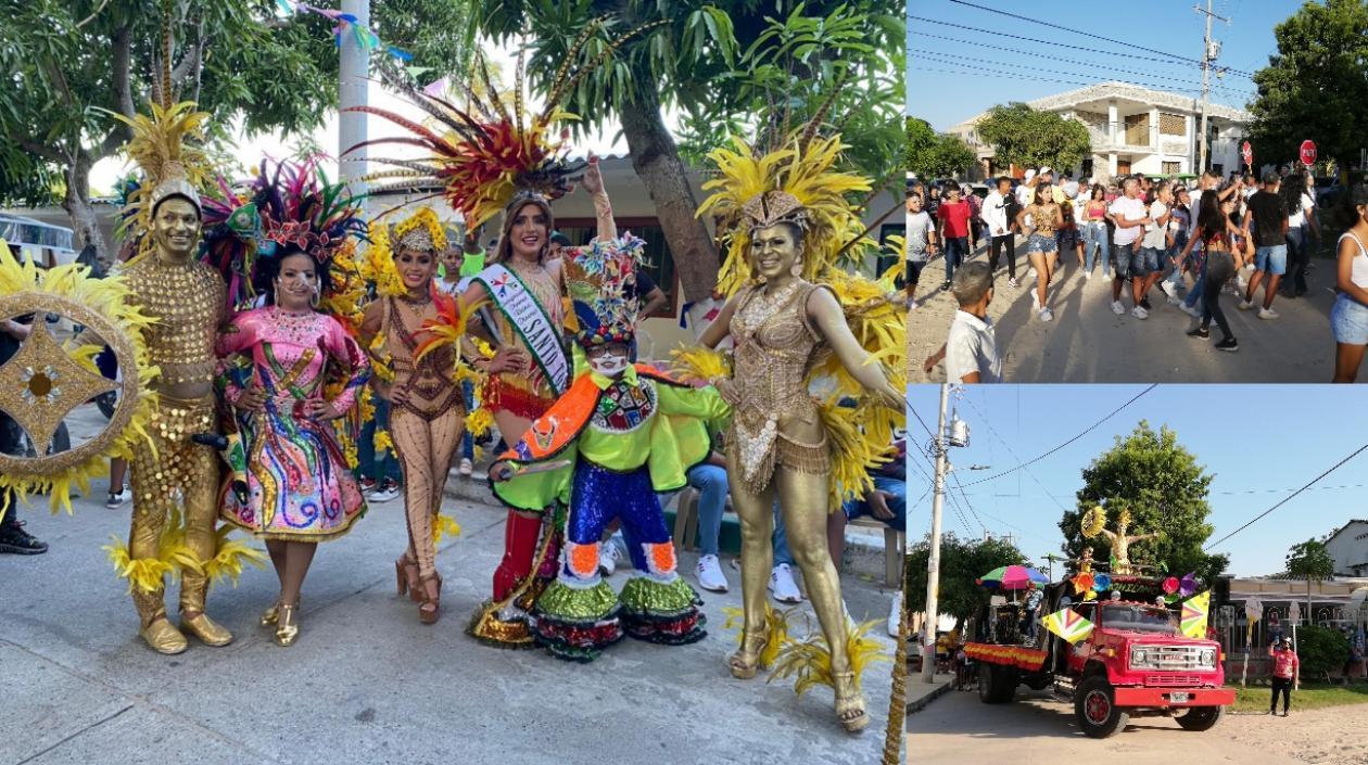 Los tomasinos y visitantes en la toma del Carnaval de Santo Tomás.