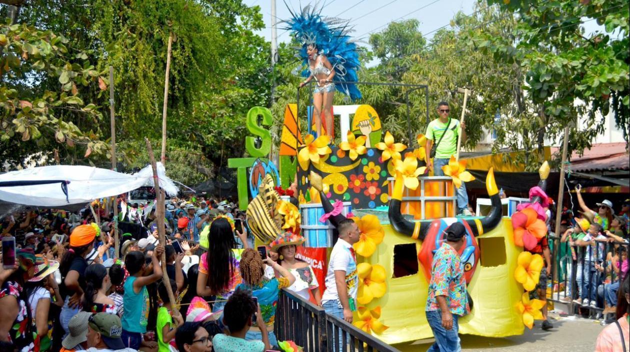Evento de Carnaval en Santo Tomás. 