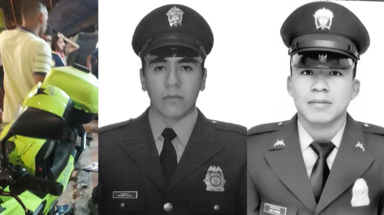  Hermes Mora y José Rivera, los policías asesinados en el Meta.