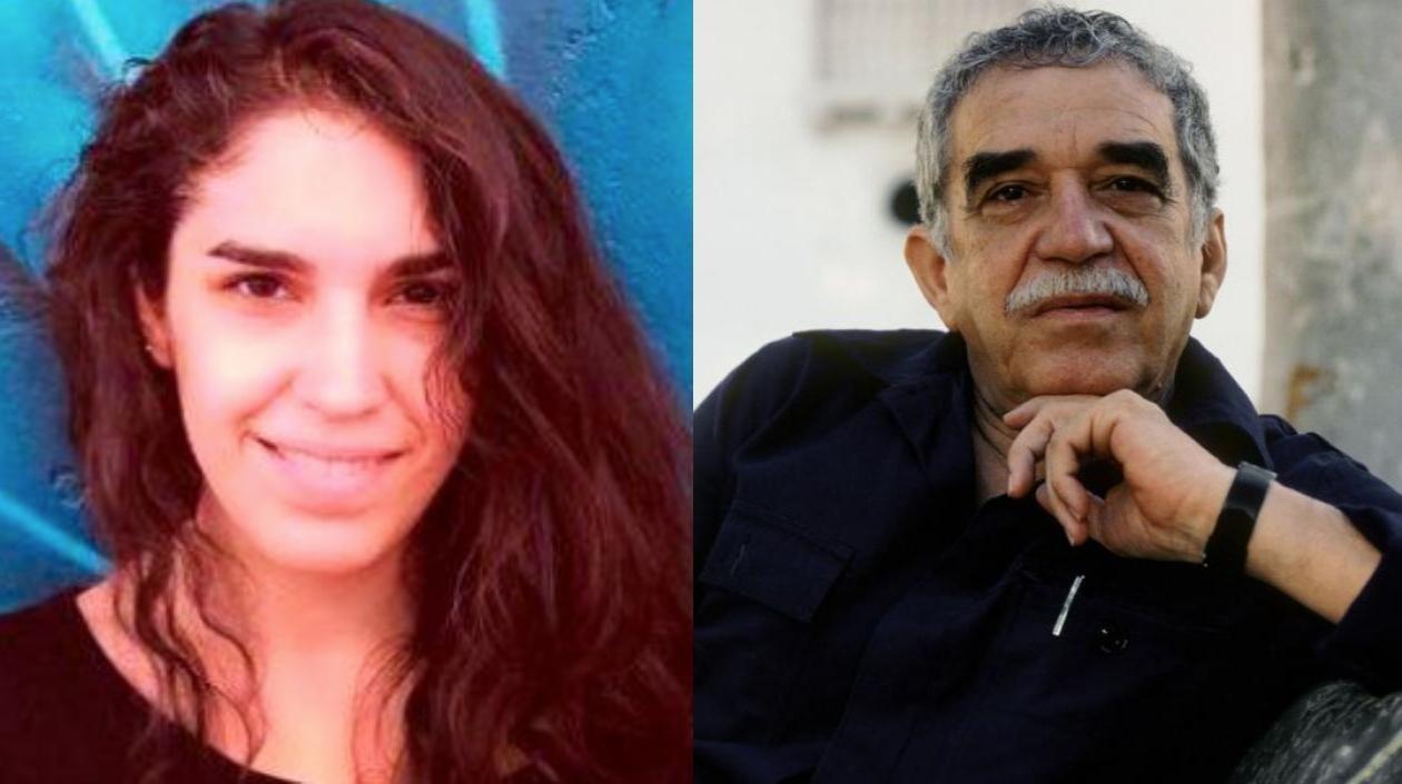 Indira Cato y Gabriel García Márquez.