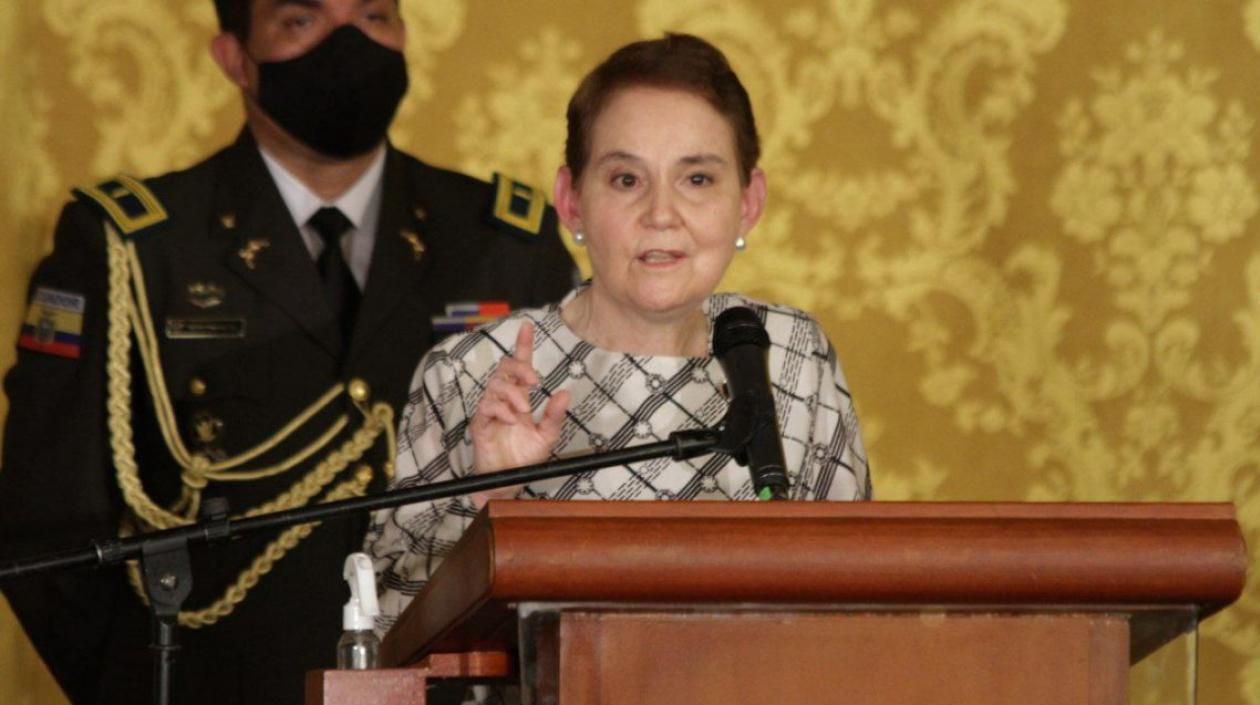 Alexandra Vela, ministra ecuatoriana.