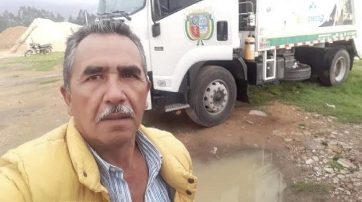 Hildebrando Rivera García, conductor linchado por la comunidad embera.
