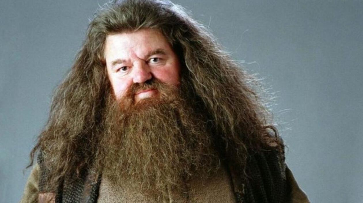 El actor Robbie Coltrane en su personaje de Hagrid.