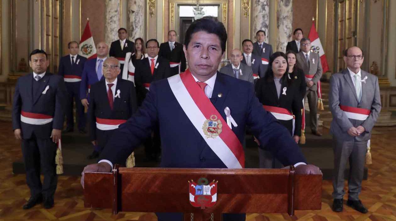 El Presidente de Perú, Pedro Castillo.