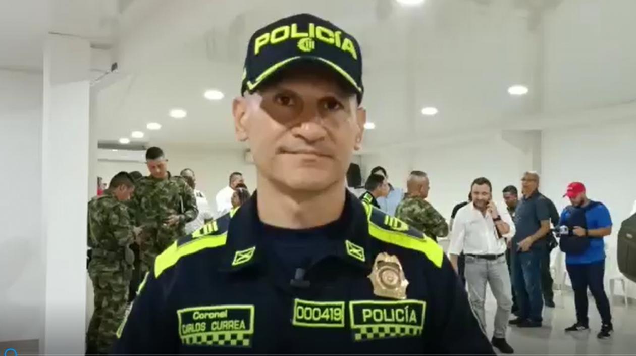 Coronel Carlos Currea, Comandante de la Policía de Atlántico.