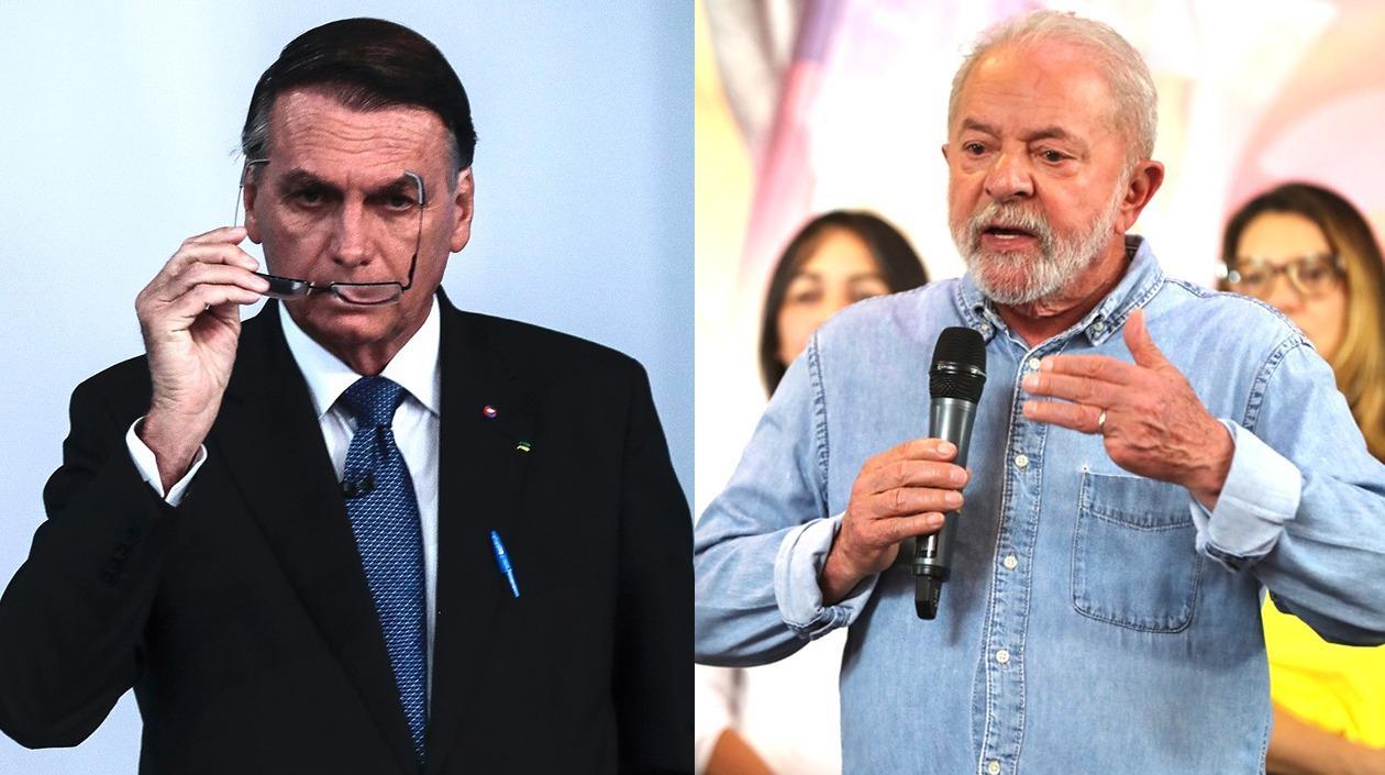 Los candidatos Jair Bolsonaro y Lula Da Silva.