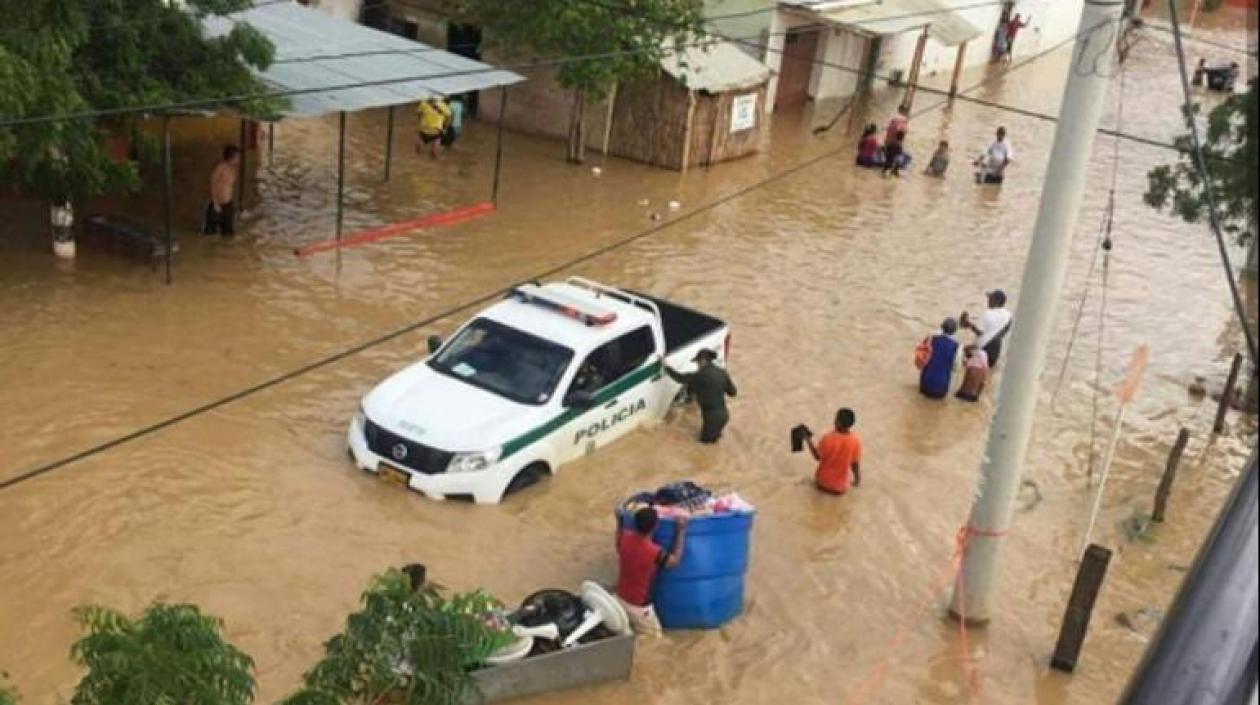 Uribia, en la Alta Guajira, es una de las zonas del país más golpeadas por las inundaciones.