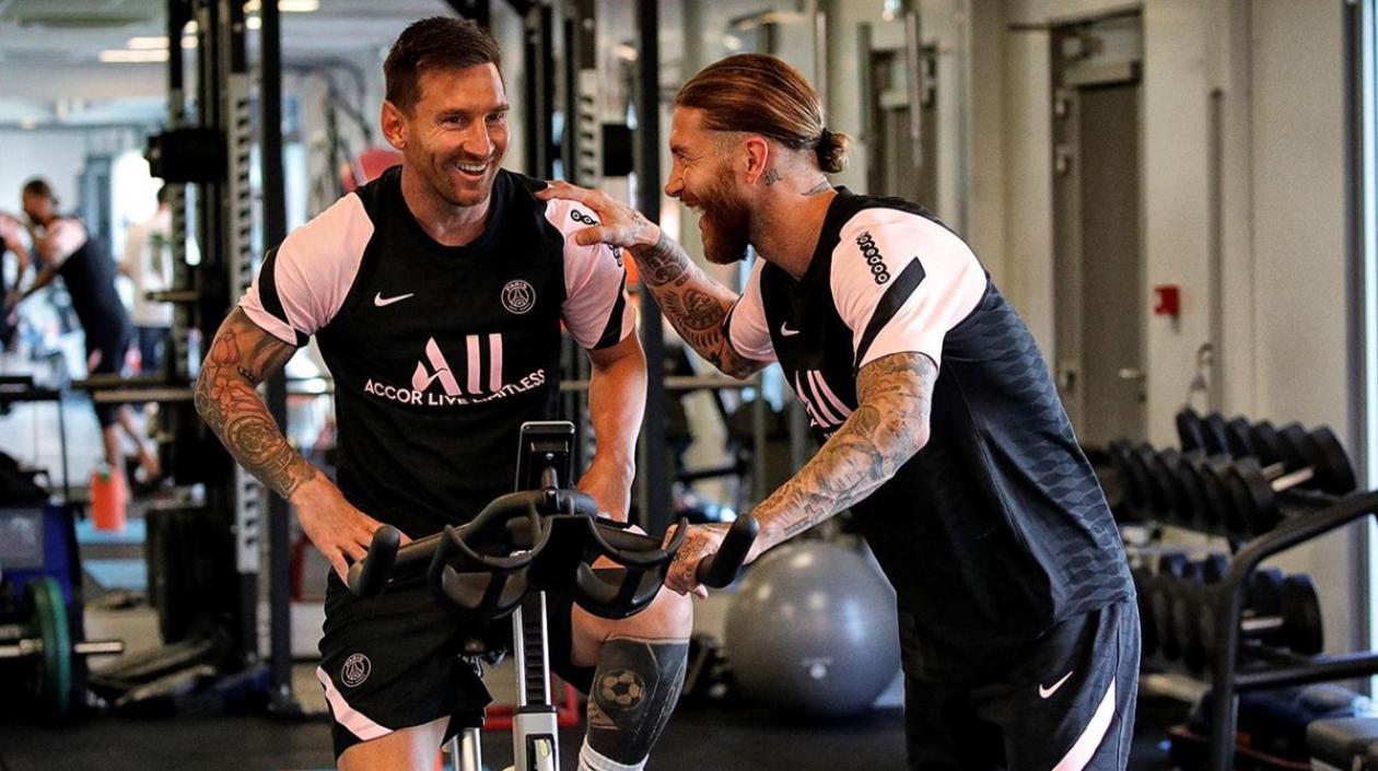 Lionel Messi y Sergio Ramos. 