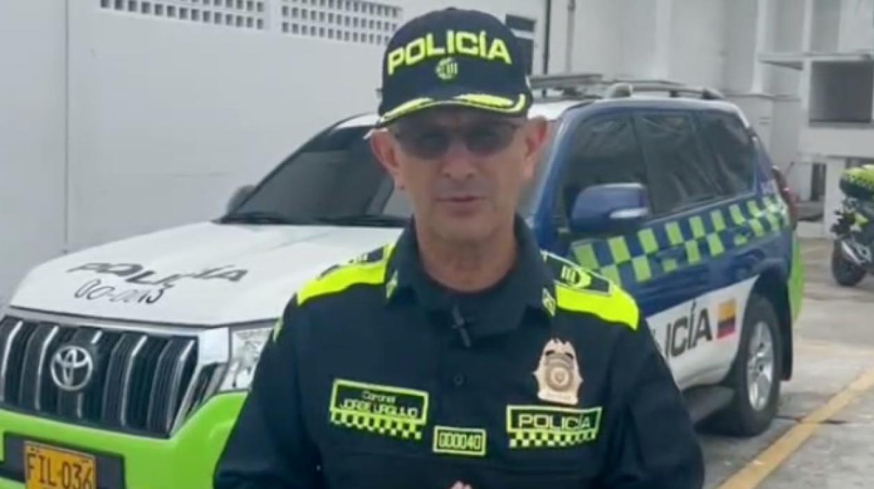 Coronel Jorge Urquijo, comandante de la Policía Metropolitana de Barranquilla. 