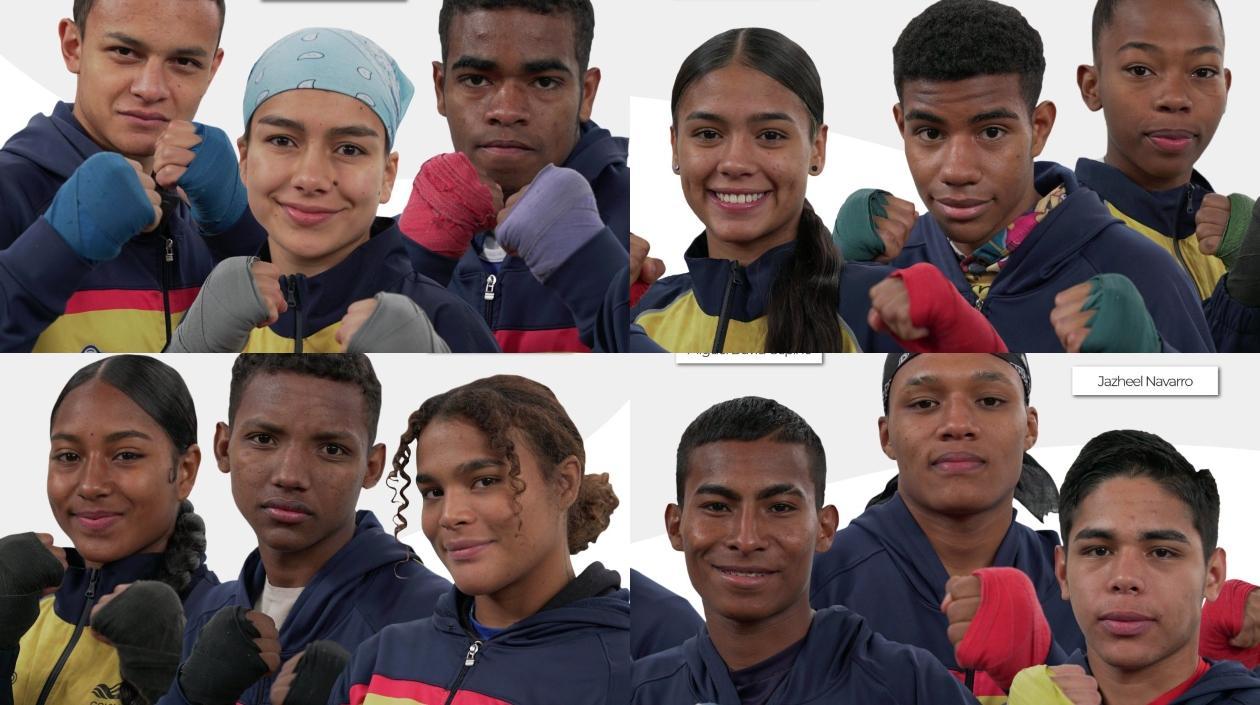 Boxeadores colombianos. 