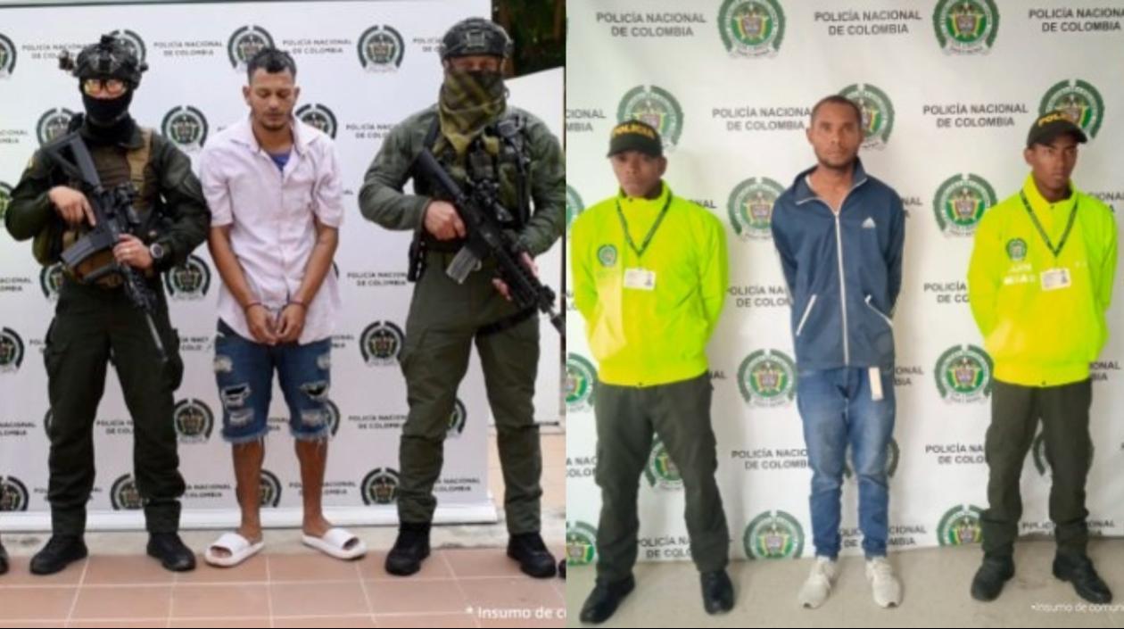 Alias 'Camilo' y alias 'Chiquito', presuntos integrantes del 'Clan del Golfo'.