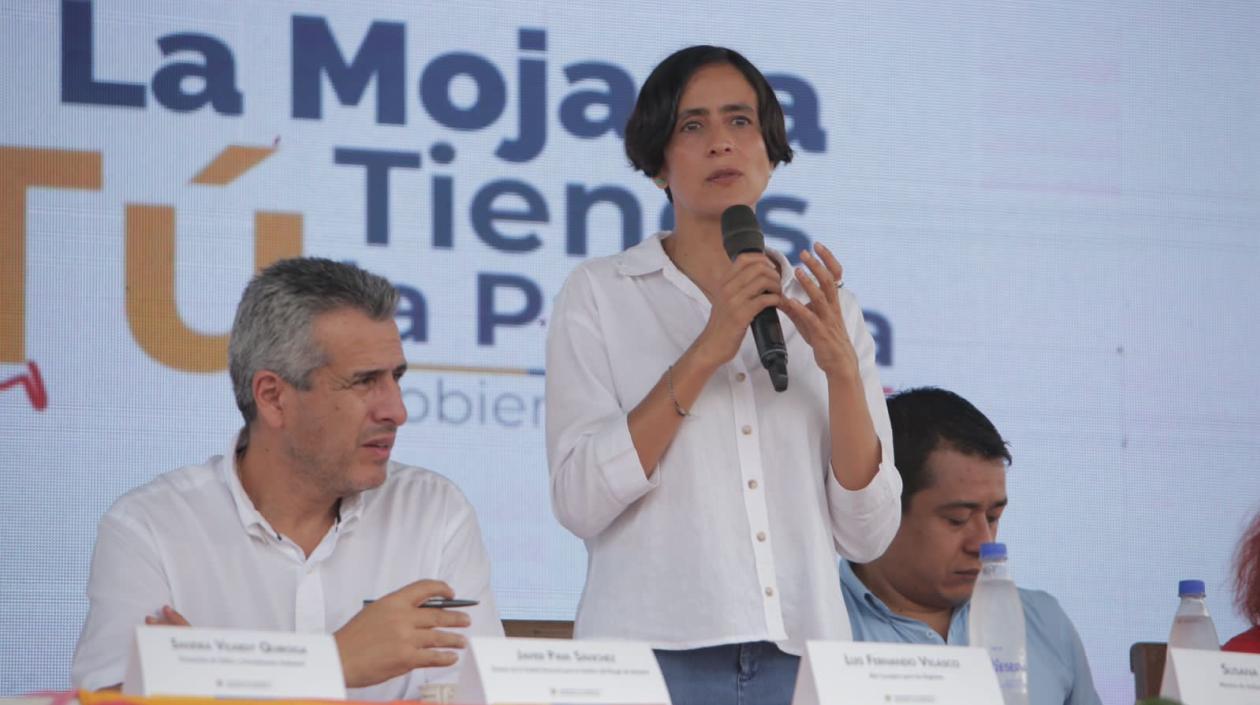 La Ministra de Ambiente, Susana Muhamad, en el Diálogo Vinculante desde San Marcos, Sucre