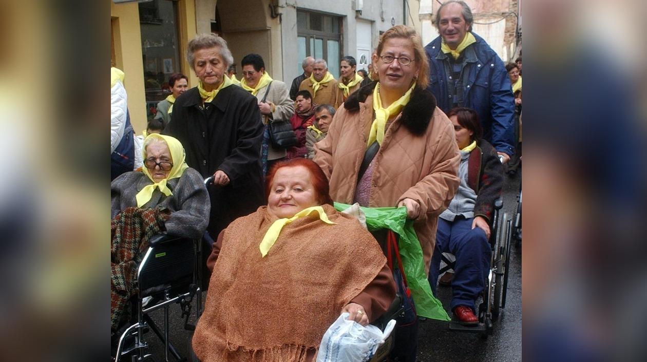 Imagen de archivo de una manifestación de discapacitados reclamando igualdad de derechos