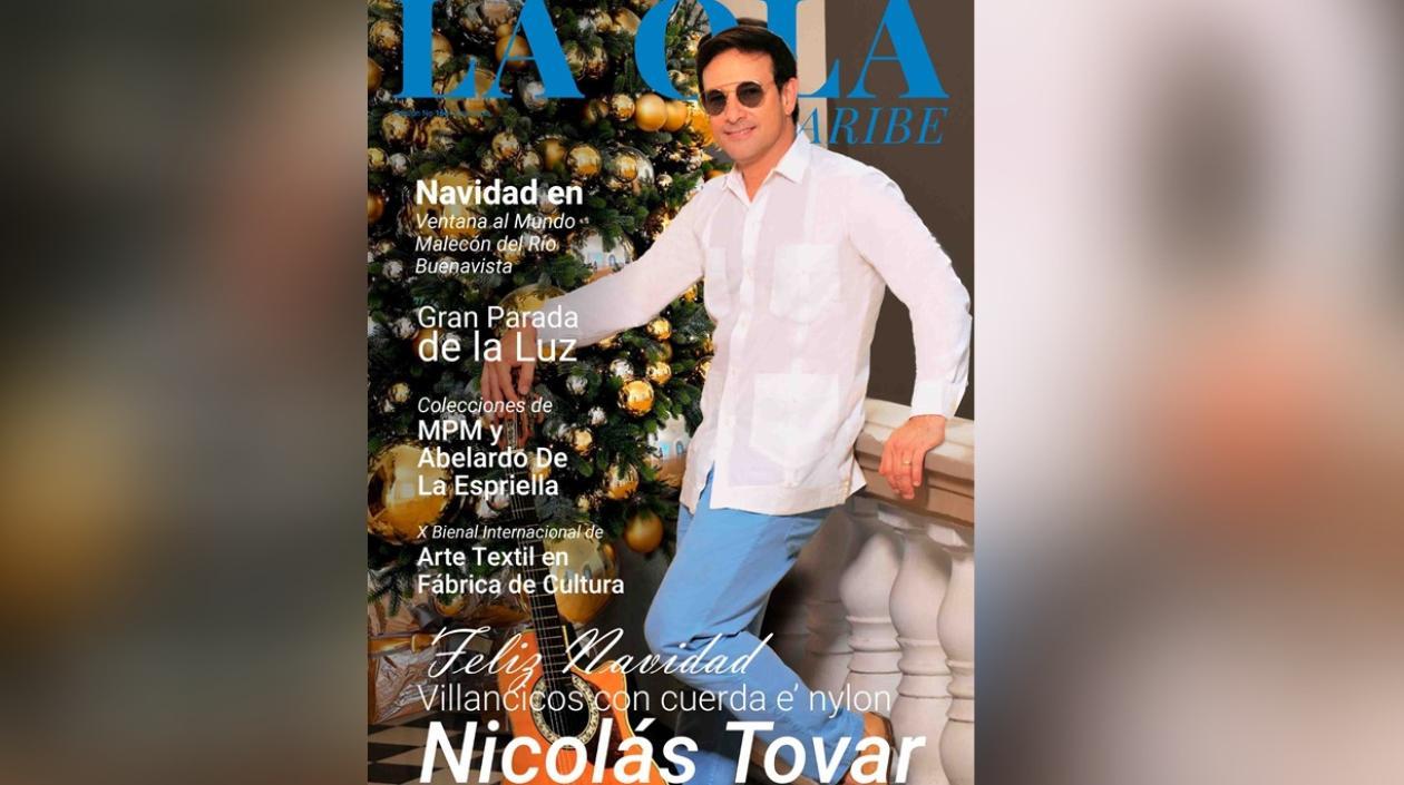 Nicolás Tovar en la portada de La Ola Caribe