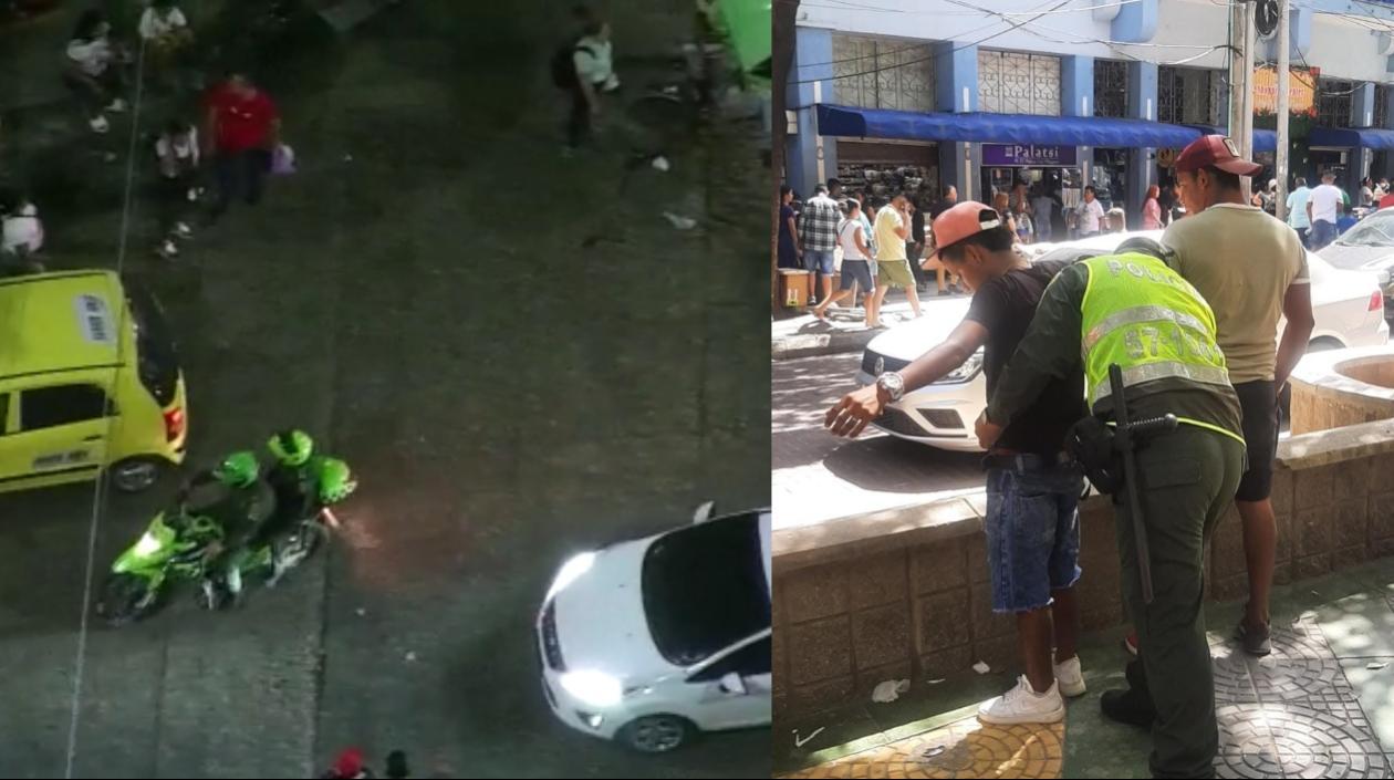 Operativos de la Policía en diferentes sectores de Barranquilla. 