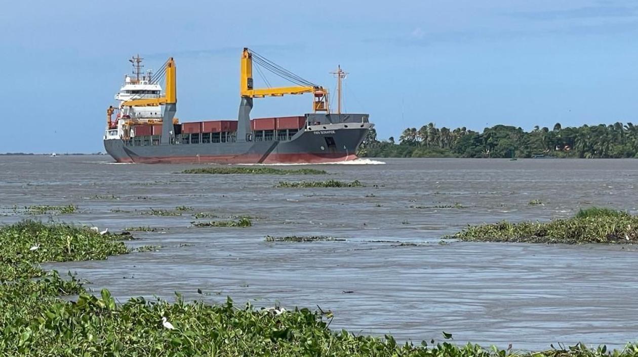 Canal de acceso al Puerto de Barranquilla.