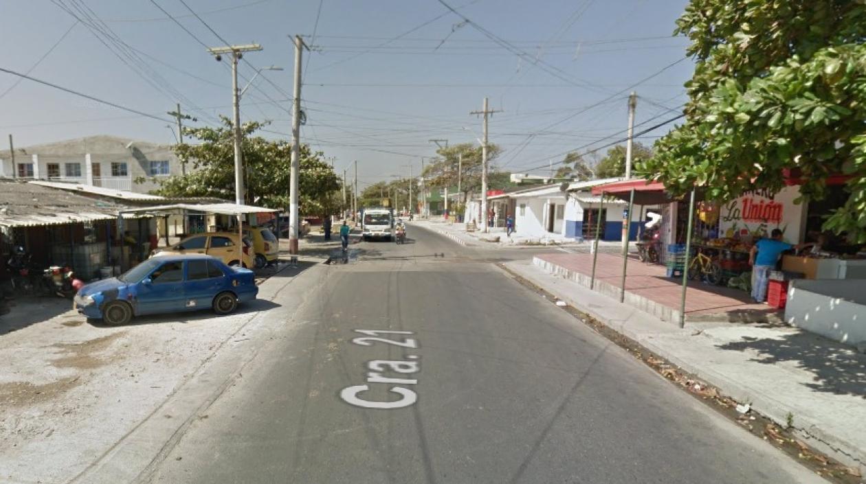 Carrera 21 con calle 100, barrio Los Olivos I, donde se registró uno de los ataques a bala.