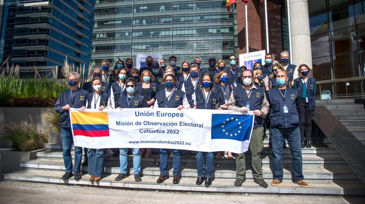 Integrantes de la misión de observadores electorales de la Unión Europea.