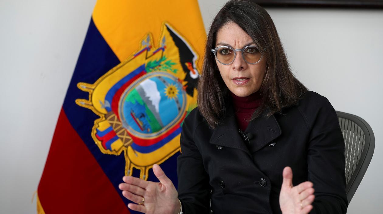 La ministra de Salud de Ecuador, Ximena Garzón. 