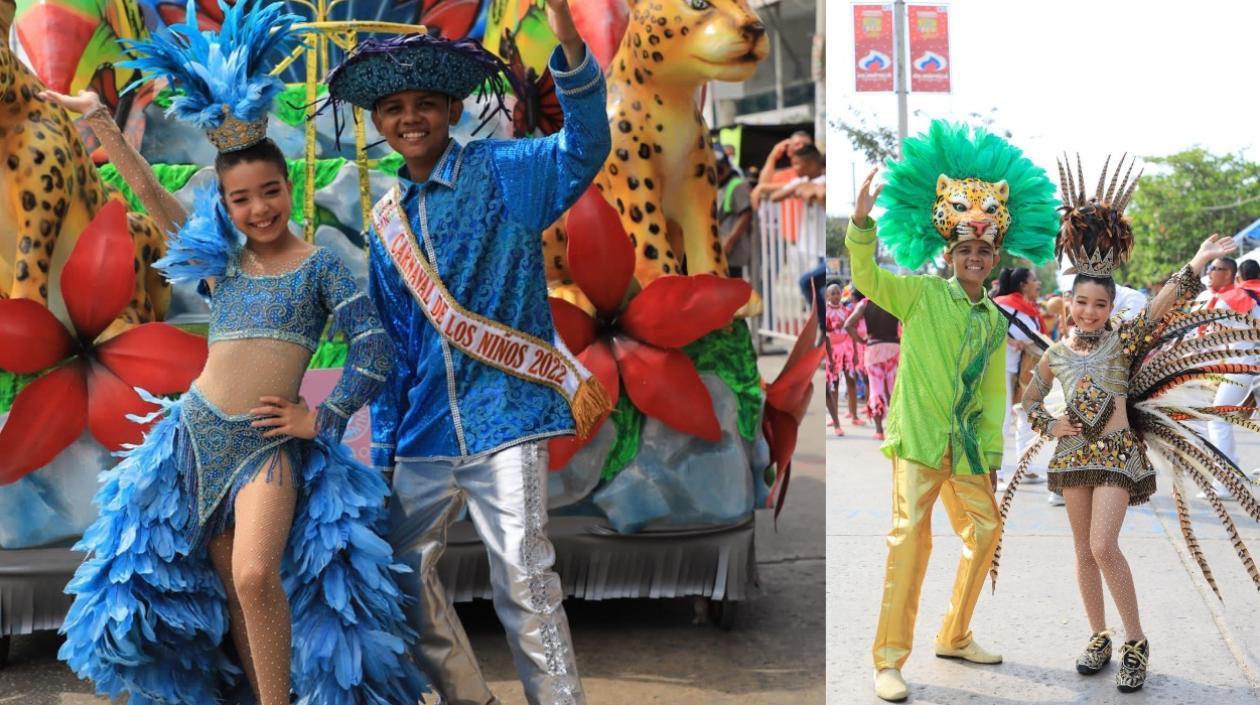 Victoria Char y Juanjo Bermúdez, los reyes infantiles del Carnaval de Barranquilla.