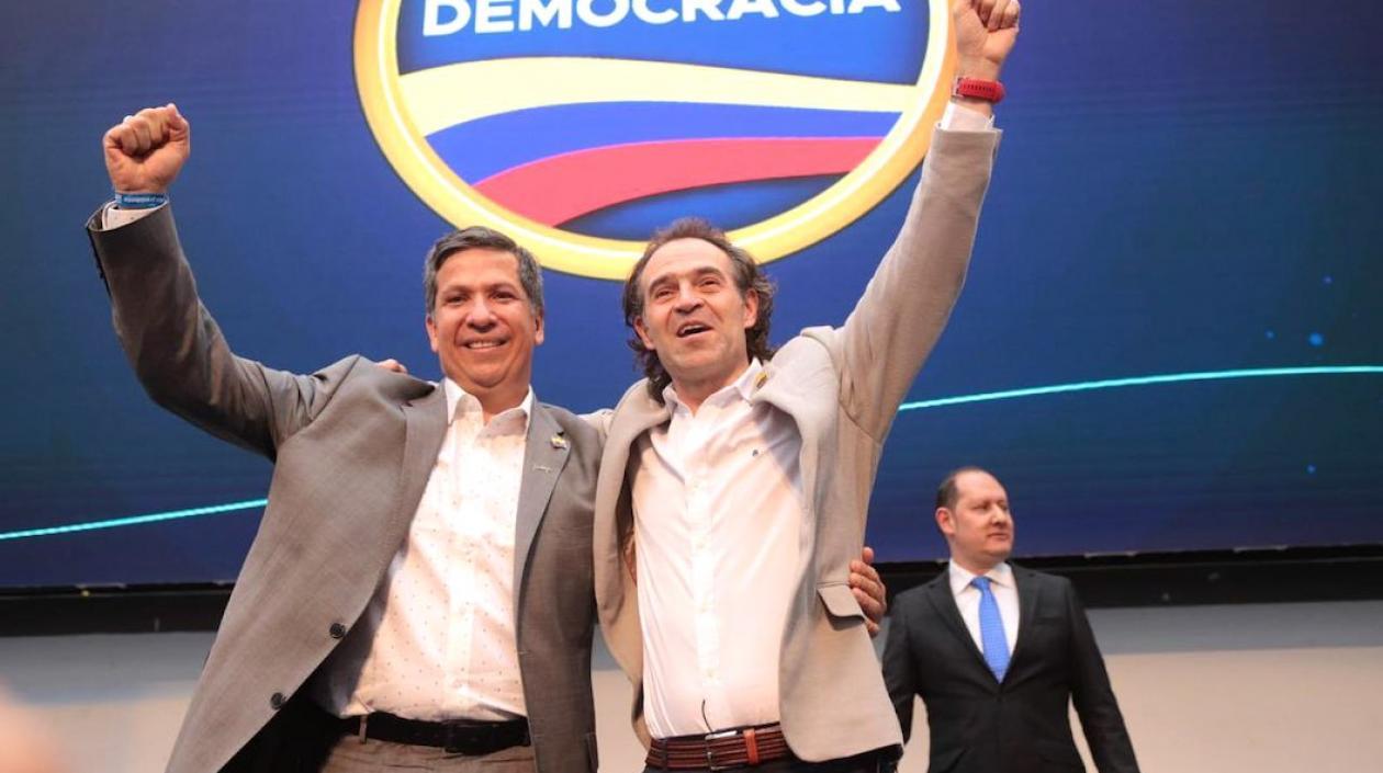 El candidato Fico Gutiérrez con su fórmula Rodrigo Lara Sánchez.