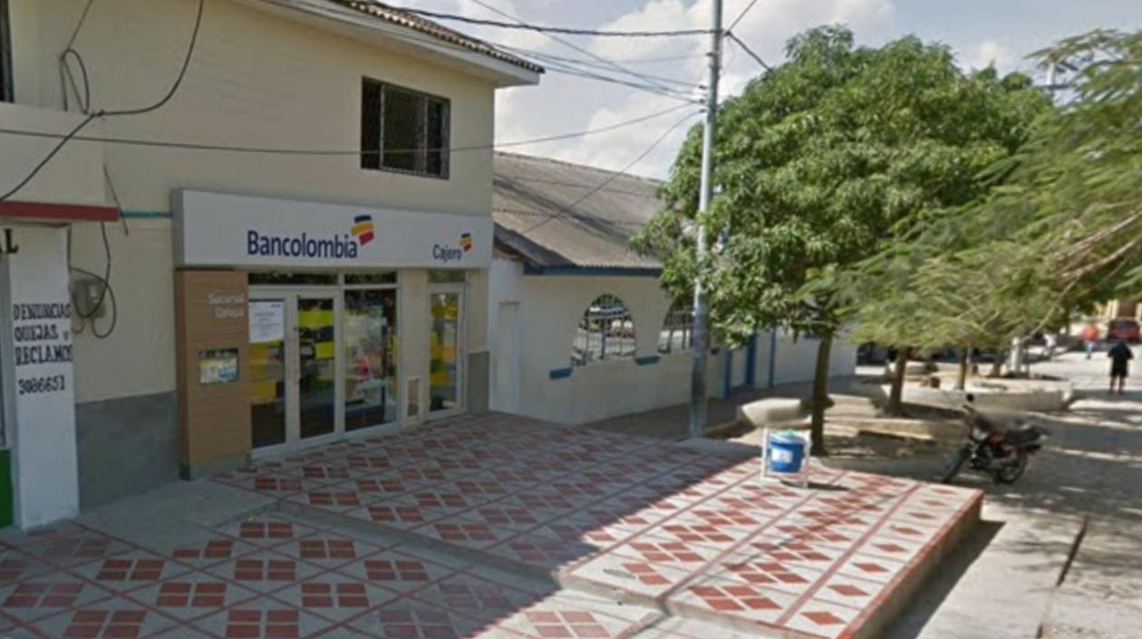 Sucursal de Bancolombia en Galapa.