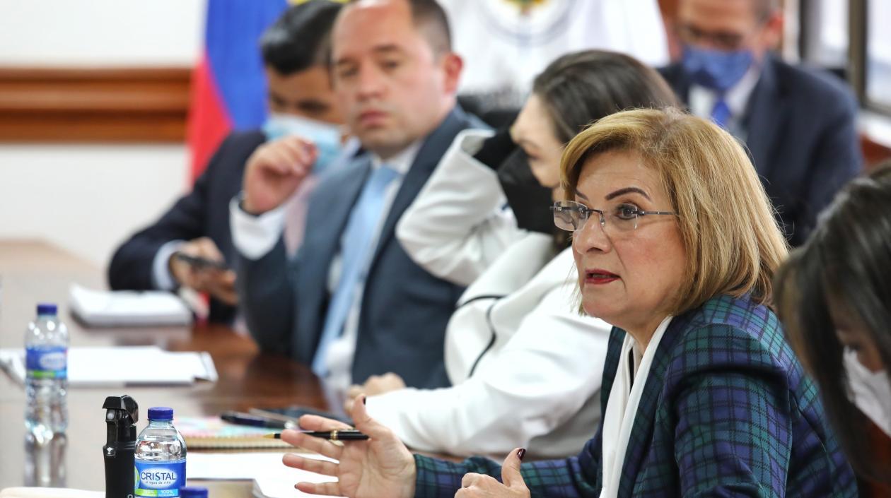 Procuradora Margarita Cabello, dirige reunión con representantas de candidatos presidenciales.