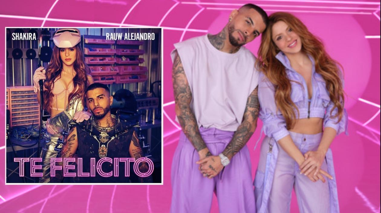 Shakira y Rauw Alejandro lanzan 'Te Felicito'.