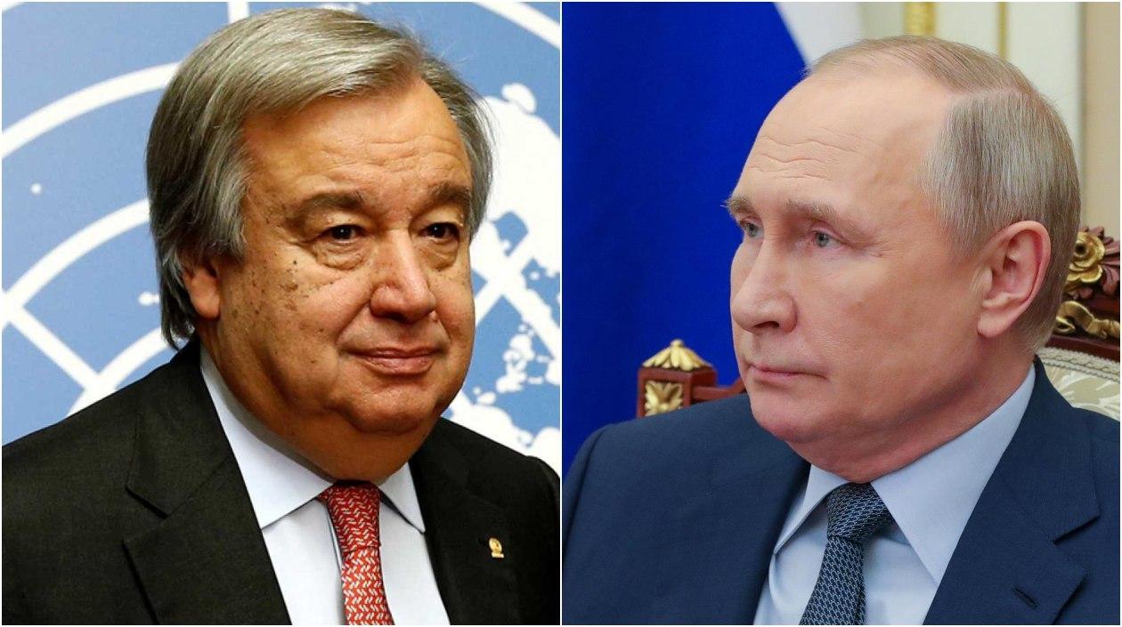 António Guterrez y Vladimir Putin. 