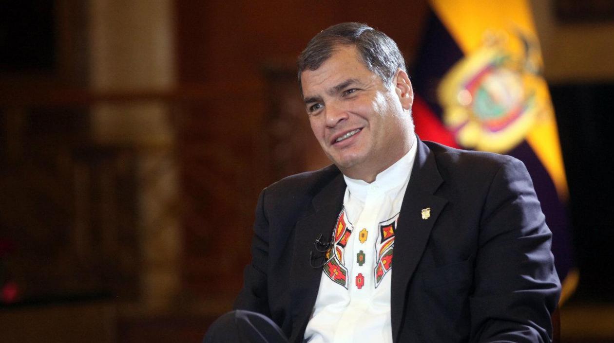 Rafael Correa, expresidente de Ecuador. 