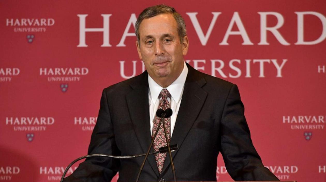 Presidente de la Universidad de Harvard, Lawrence Bacow.