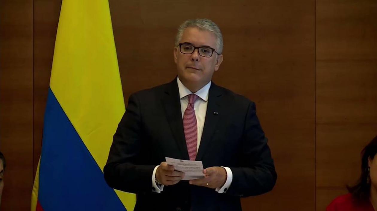 Iván Duque, presidente de Colombia,