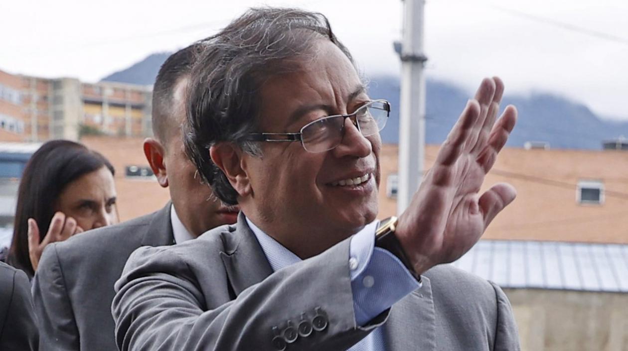 El candidato presidencial Gustavo Petro.