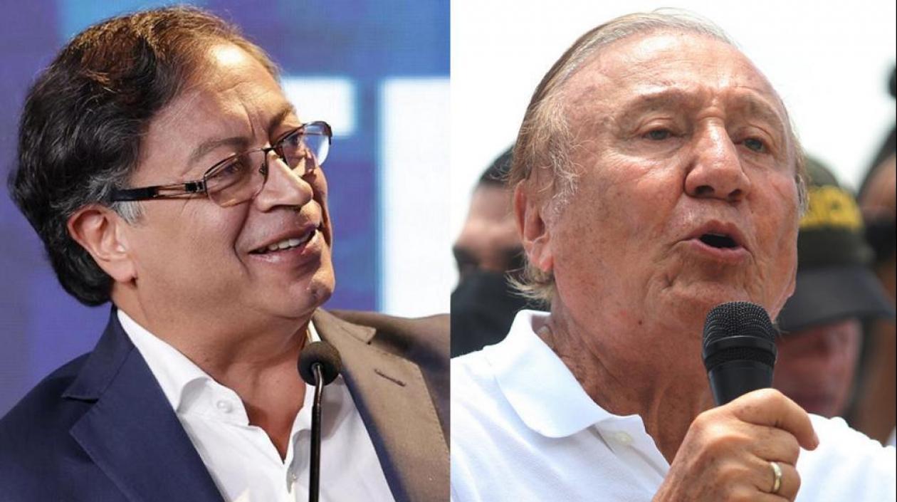 Gustavo Petro y Rodolfo Hernández, los candidatos presidenciales. 