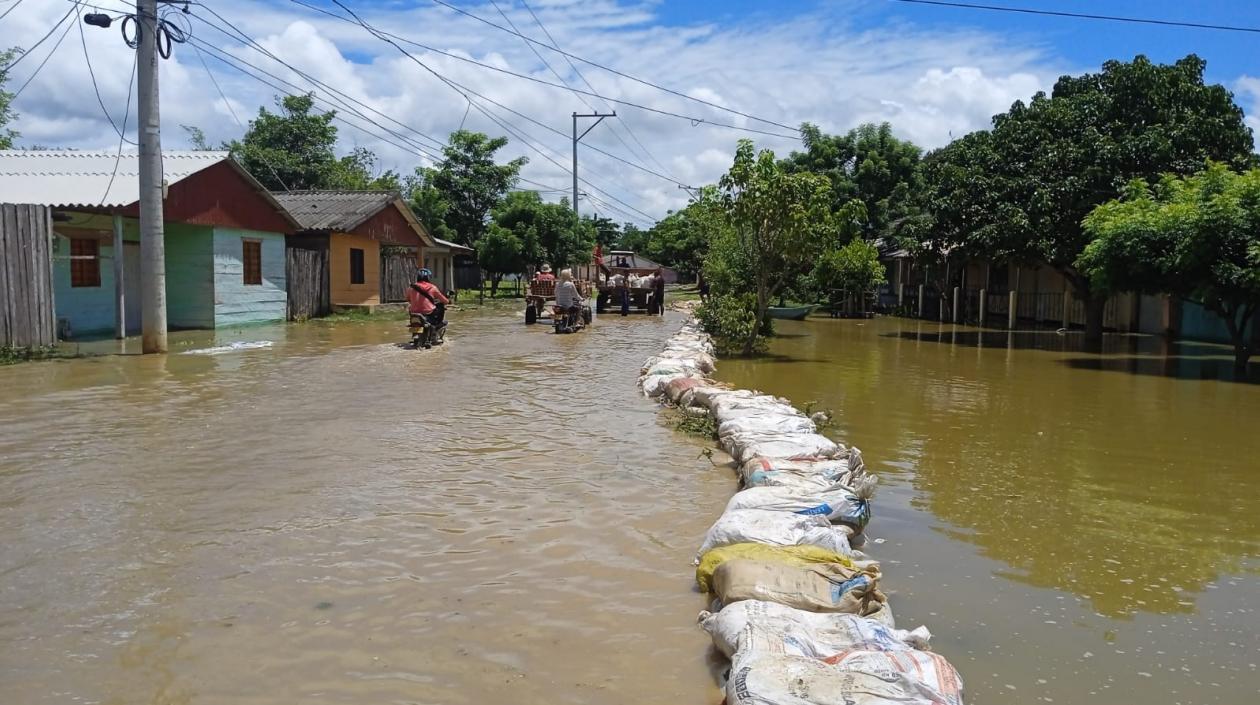 Inundaciones provocadas por la creciente de la ciénaga de Zapayán y la creciente del Magdalena.