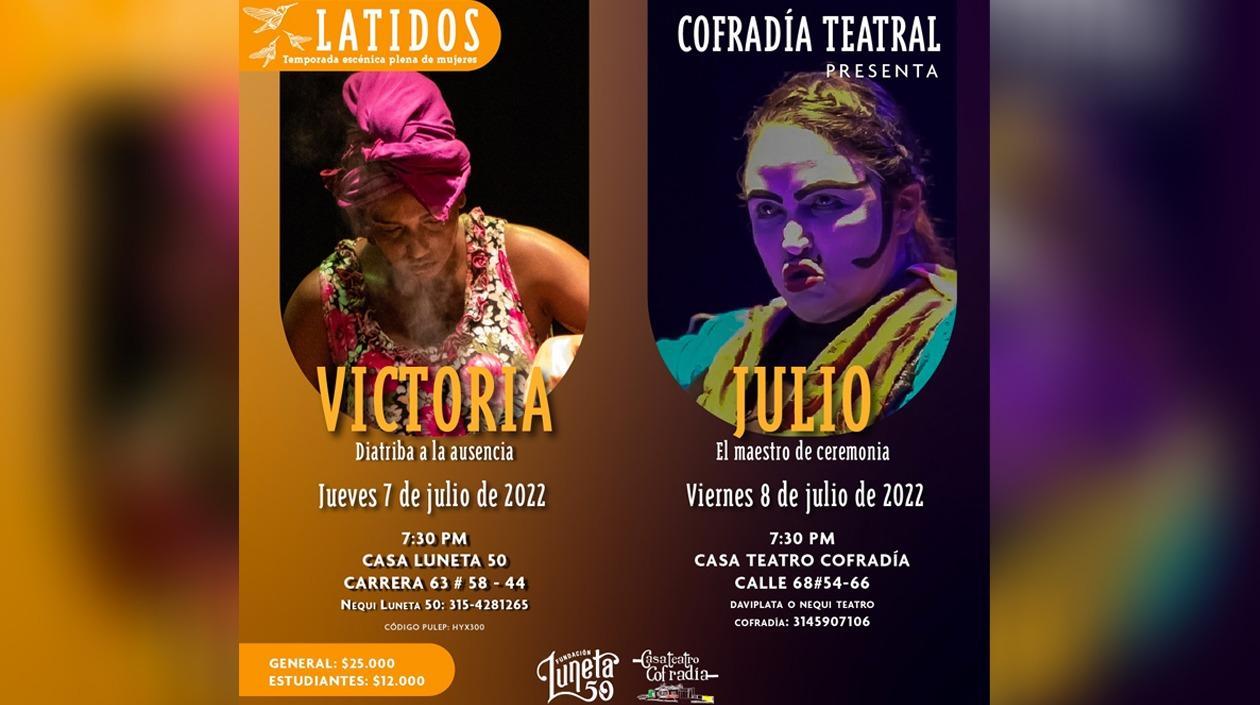 Nuevas obras del grupo Cofradía Teatral. 