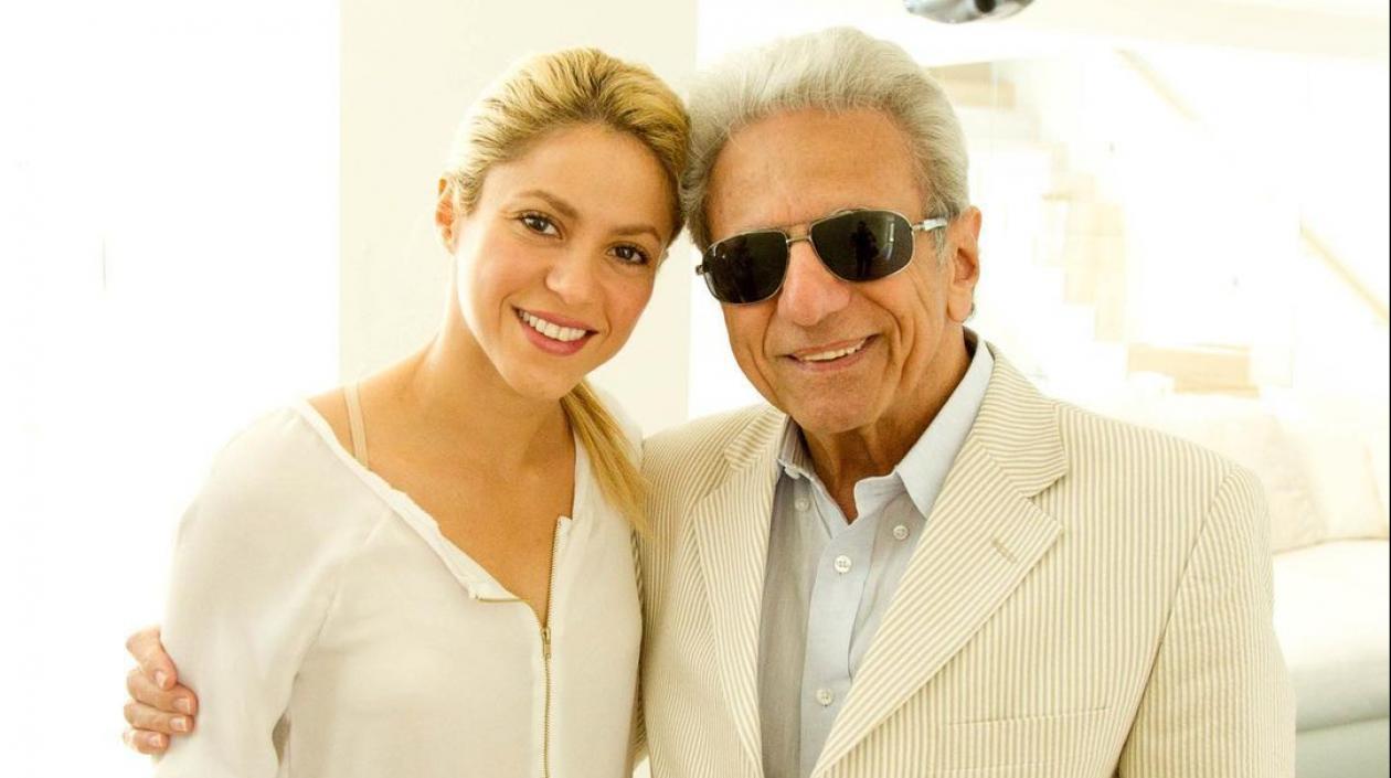 Shakira con su padre William Mebarak.