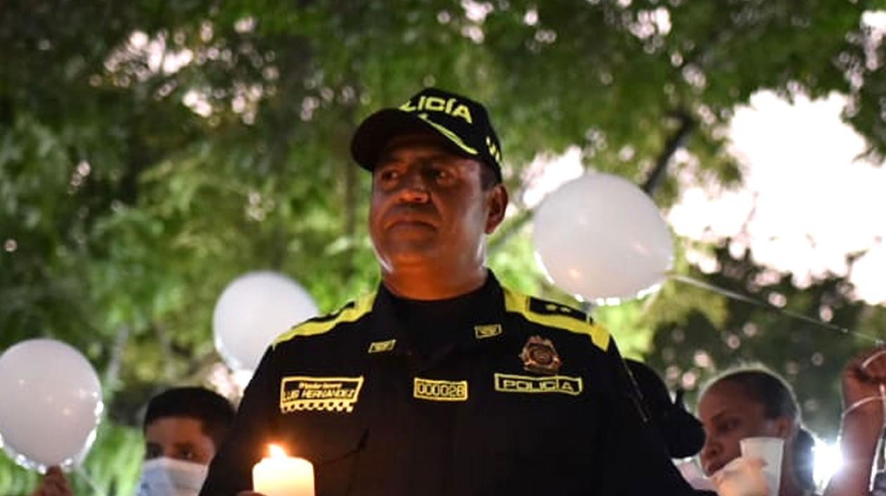 General Luis Carlos Hernández Aldana, Comandante de la Policía Metropolitana de Barranquilla.