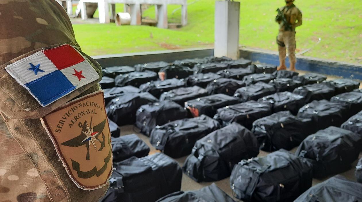 1.901 paquetes de drogas incautados en Panamá.