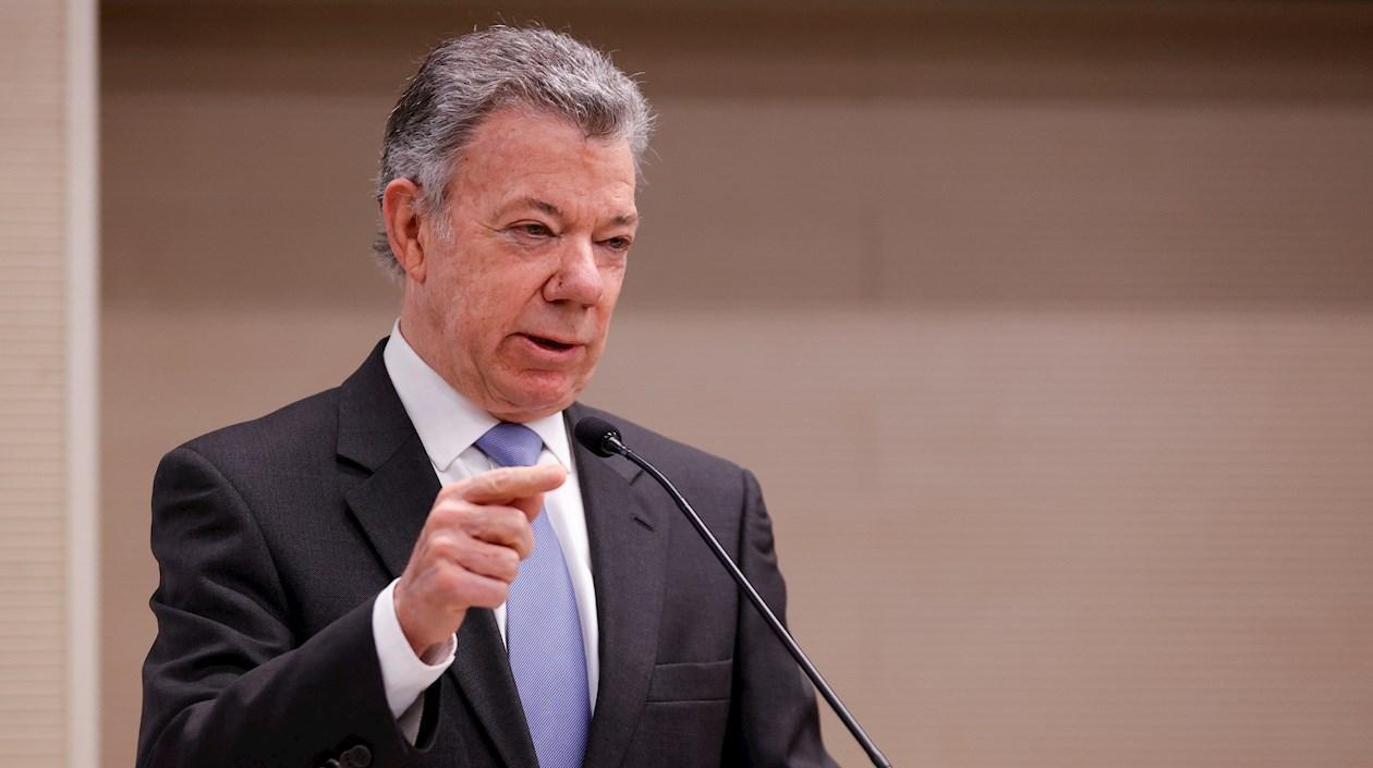 El expresidente Juan Manuel Santos.