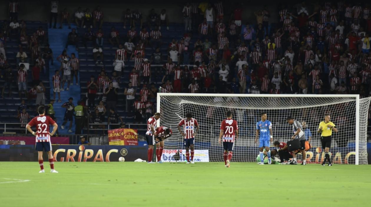 Momento del gol del Unión Magdalena.